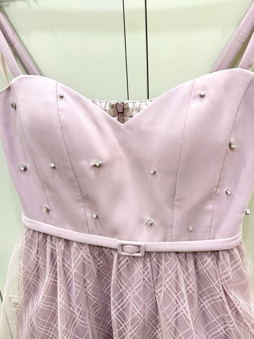 《ヌコ》くすみピンクチュールドレスDEA.byROBE de FLEURS