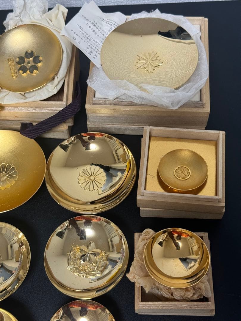 24KGP 金杯 金盃 酒器 他 金メッキ 17点セット 重量約1.16kg - メルカリ