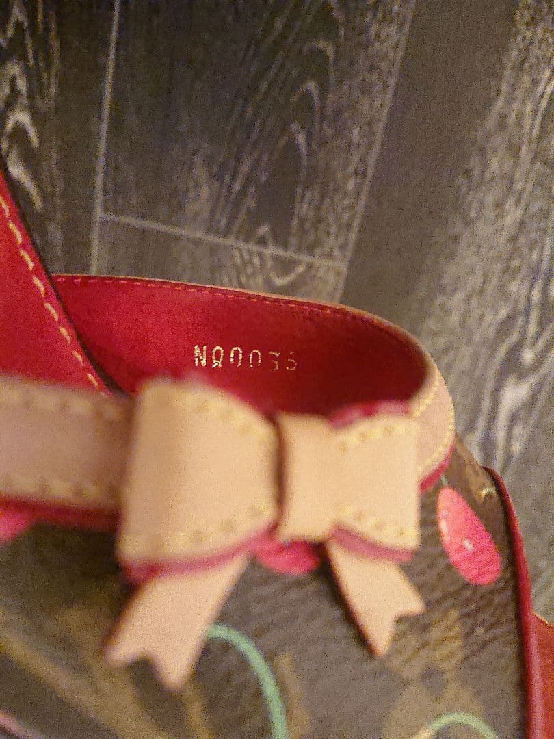 LOUIS VUITTON モノグラム 村上隆コラボ チェリー ミュールサンダル