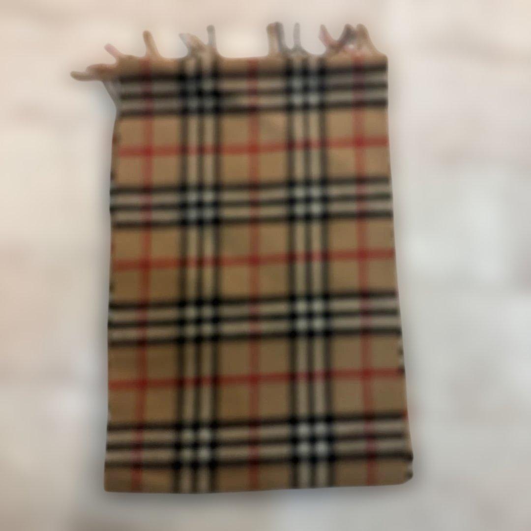 Burberrys チェック柄 マフラー 100%ラムウール - メルカリ