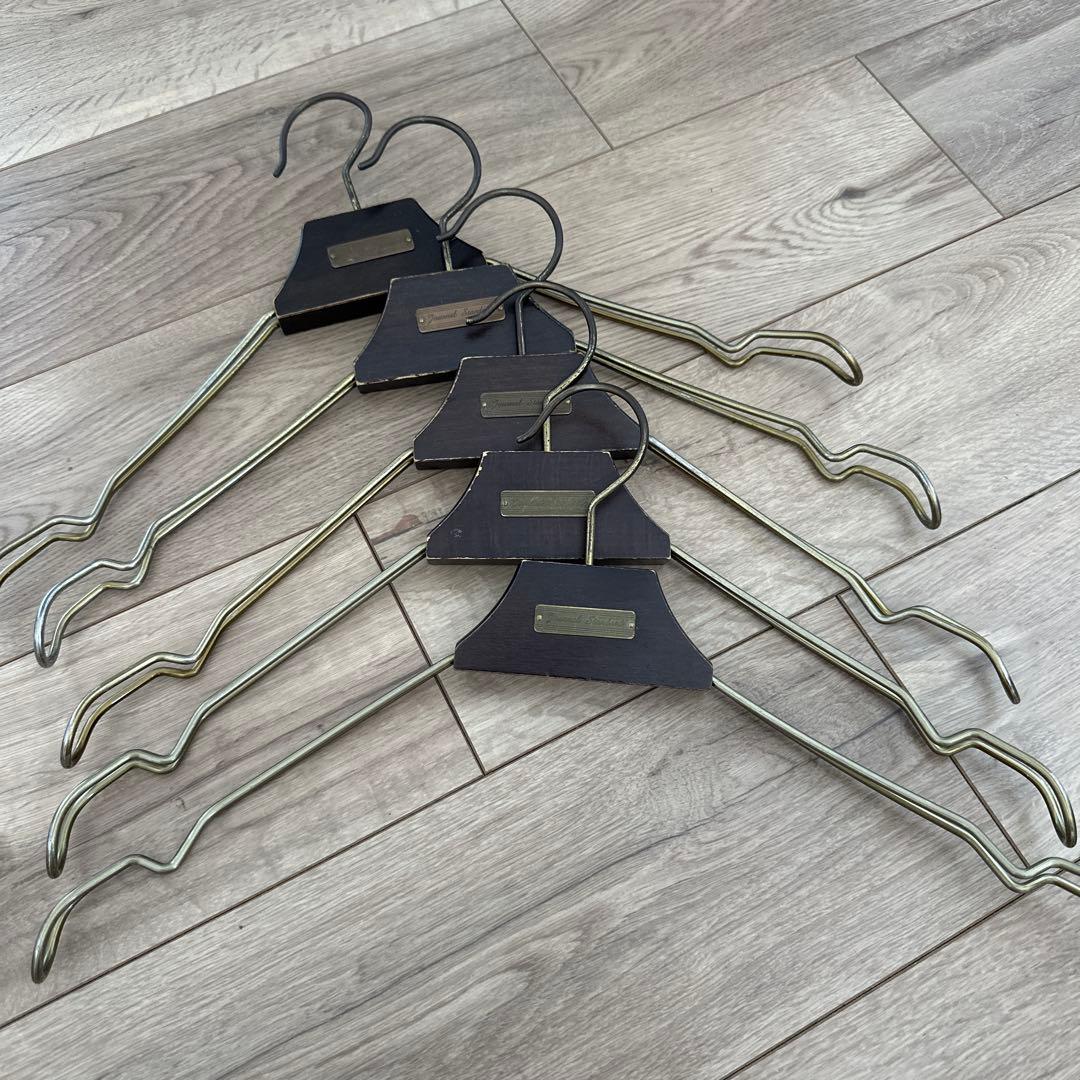 Journal Standard ビンテージハンガー 5本セット 木製 ハンガー 5本セット スーツ ・ジャケット 用 名入れ オプション