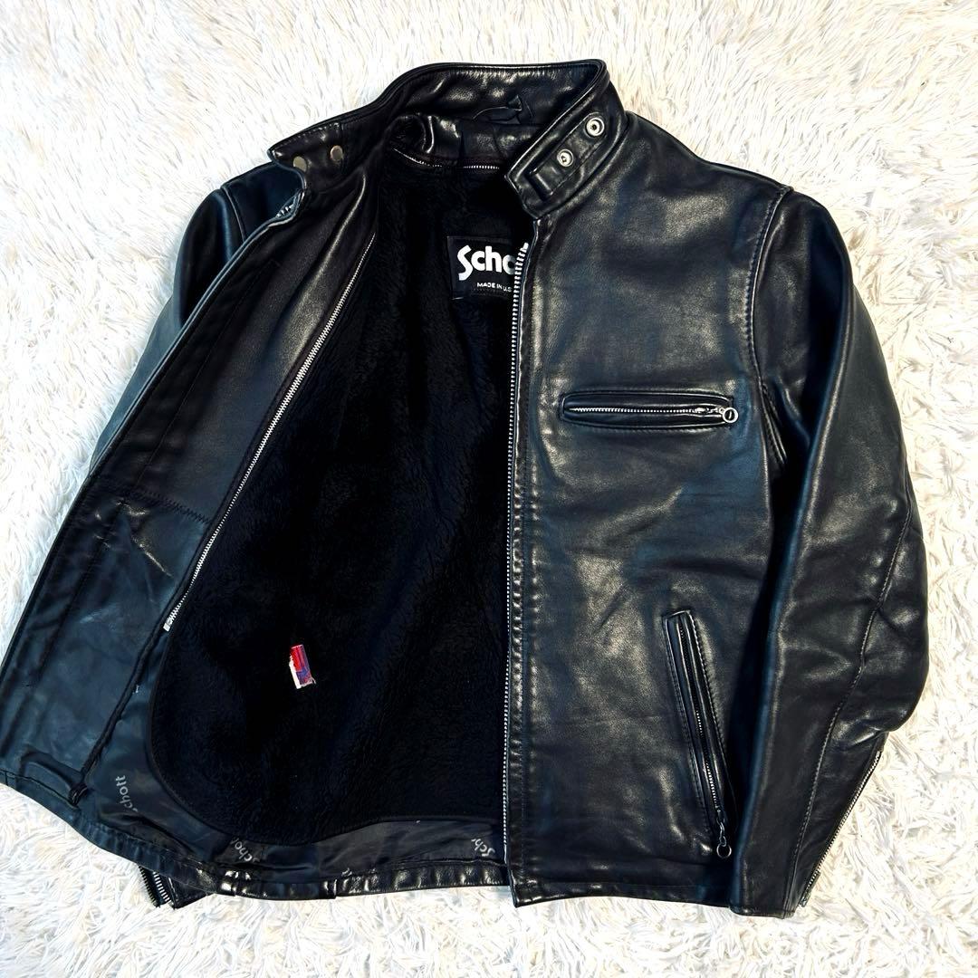 Schott ショット 641 ライナー付き シングルライダースジャケット 34 楽天市場】Schott(ショット) シングルライダース 641 アメリカ製
