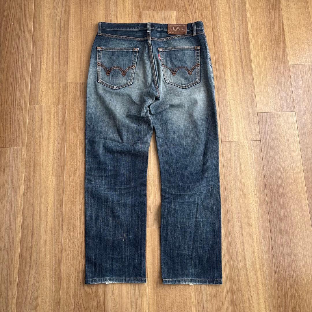 edwin archive damage denim grunge y2k - メルカリ