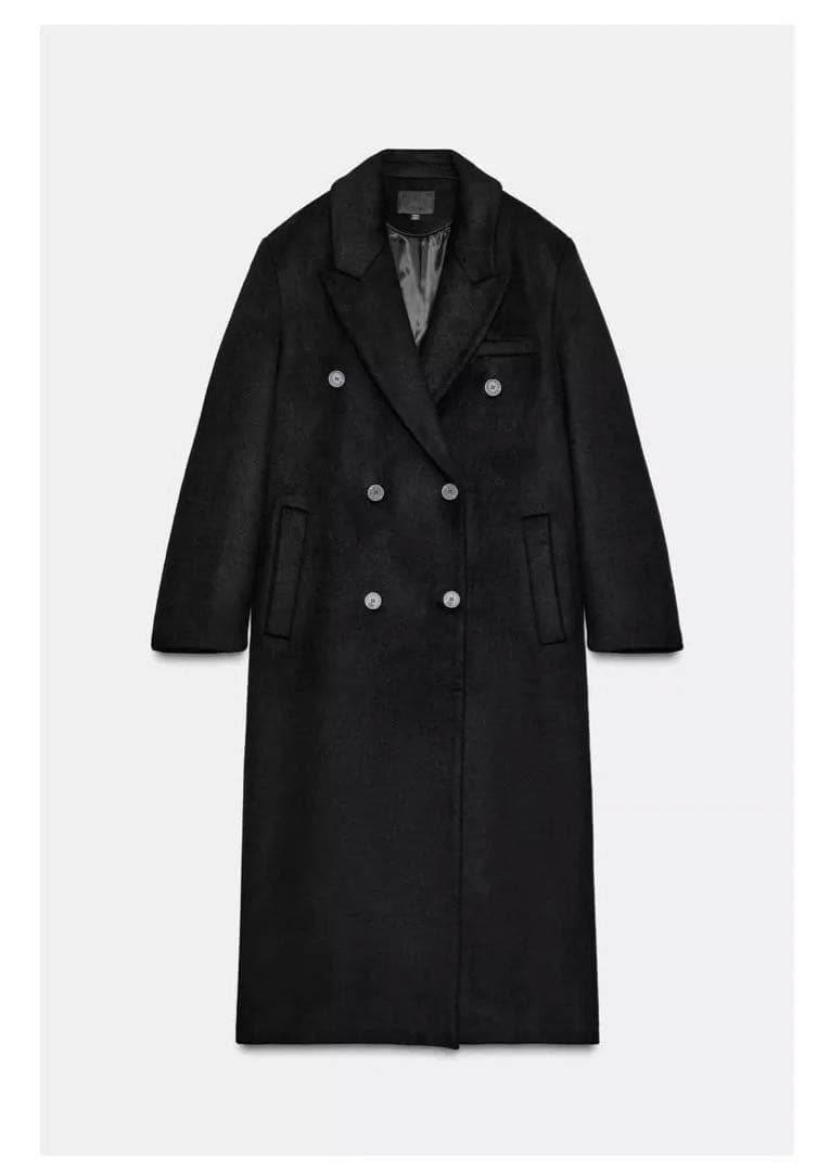 ZARA ウール混紡エクストラロングコート L - メルカリ