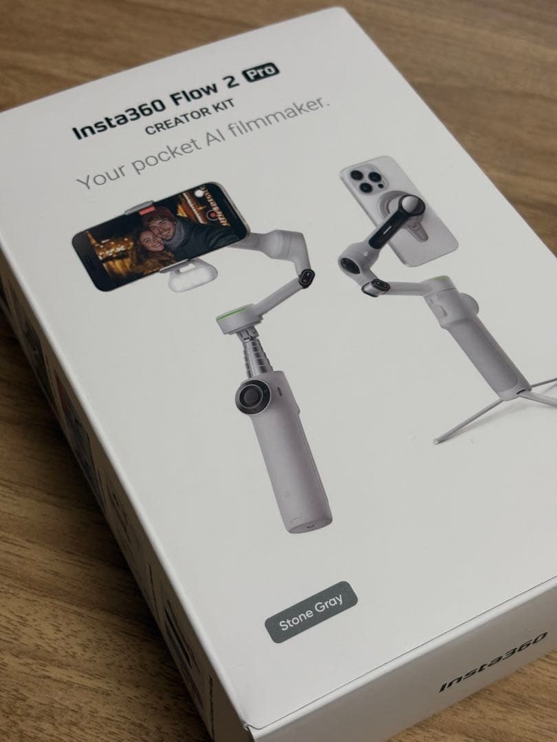 Insta360 Flow 2 Pro クリエイターキット スペースグレー Amazon | Insta360 Flow 2 Pro Vlog キット グレー - 折りたたみ式AI