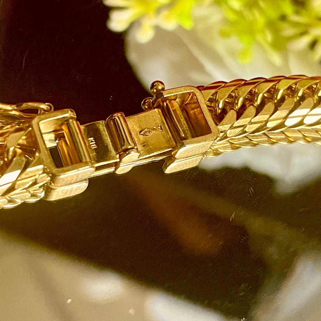 【20㎝】喜平 ブレスレット K18 30.3g 16面T トリプル