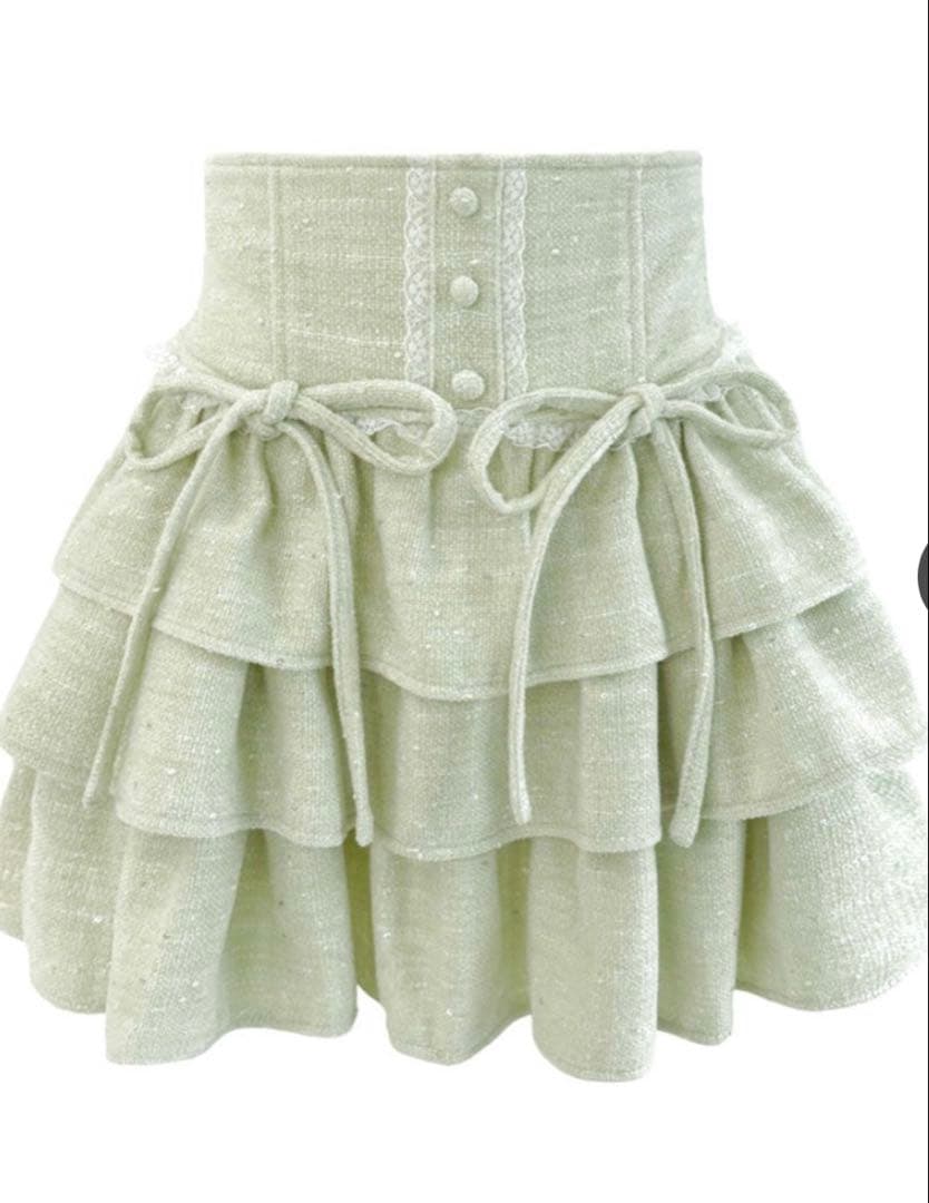 kさん専用】 HONEY MEW ツイードティアードフリルスカート - メルカリ