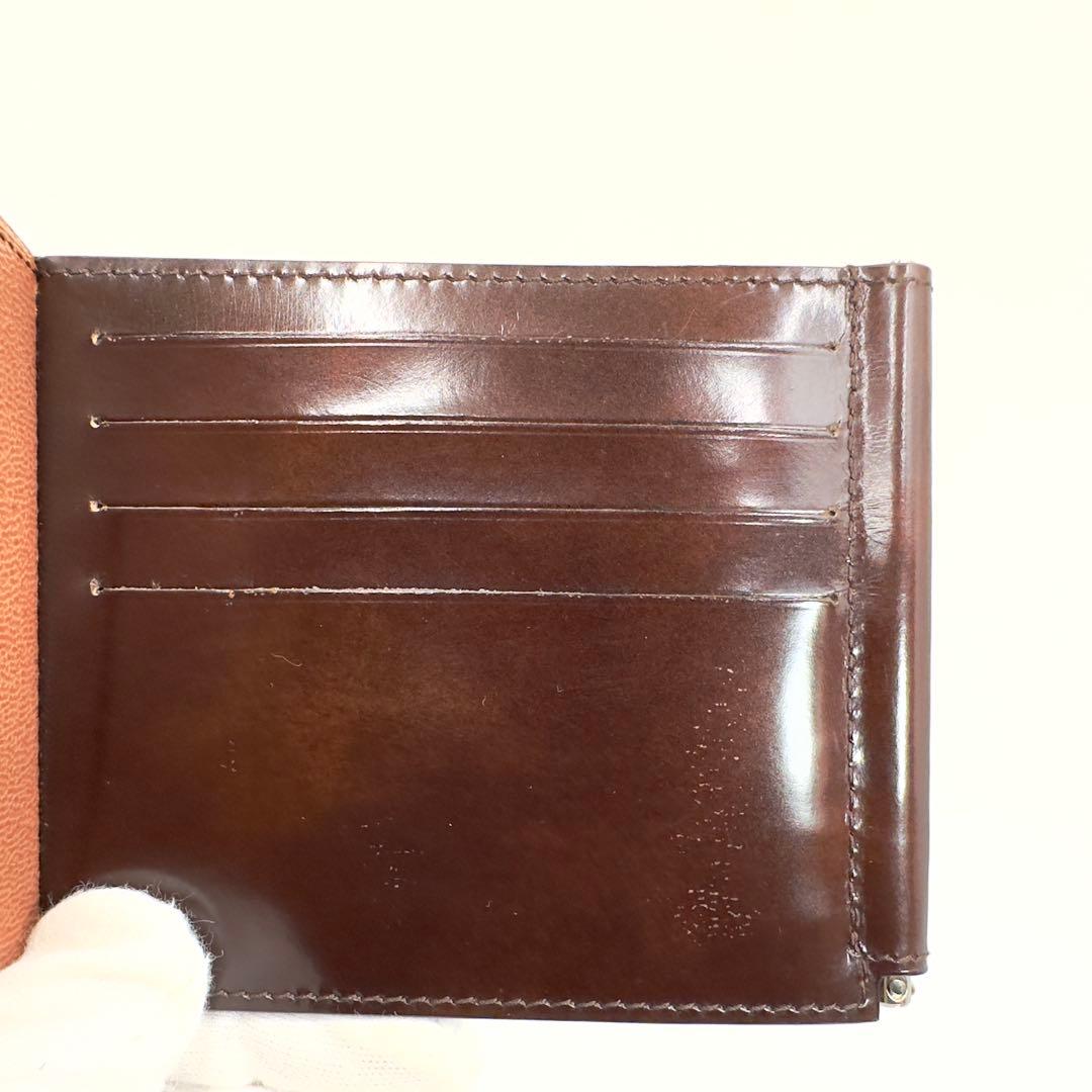 ☆鑑定済☆美品☆dunhill☆マネークリップ二つ折り財布ウォレット