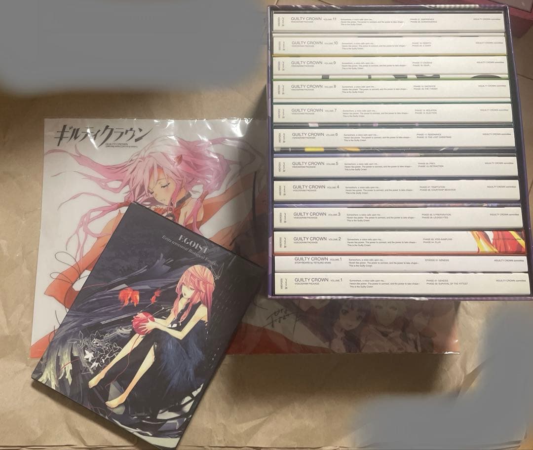 ギルティクラウン 完全生産限定版 DVD 全巻セット (BOX付)CD、ポスター Amazon.co.jp: ギルティクラウン 【完全生産限定版】 全11巻セット