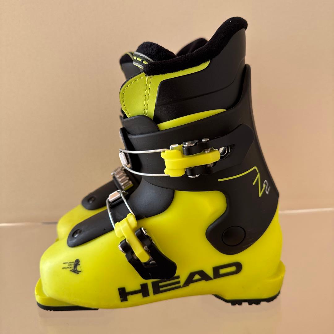 HEAD Z2子ども用スキーブーツ 21.0〜21.5cm 蛍光イエロー