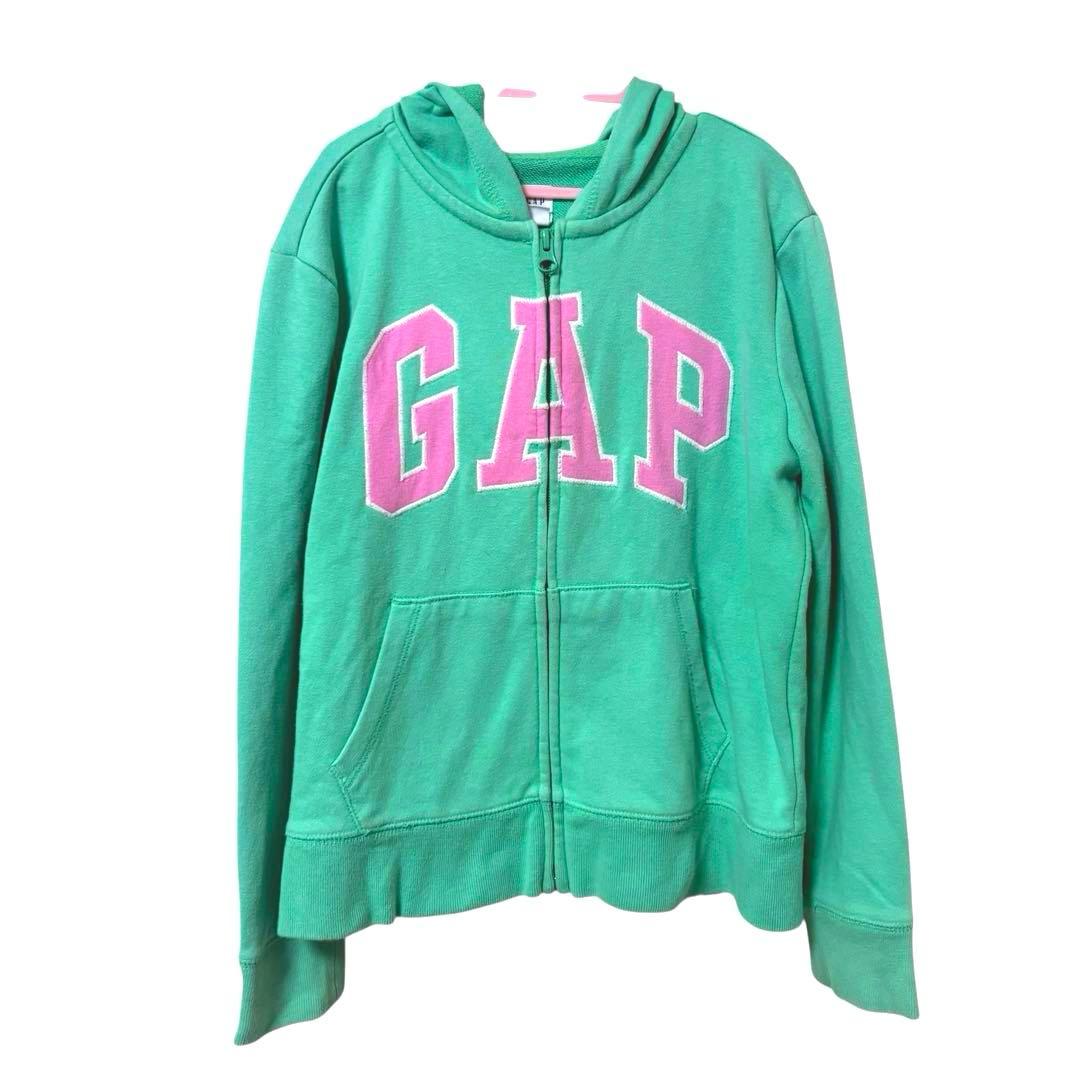 y2k 平成ギャル GAP フード付きパーカー 緑色 ミントグリーン グランジ