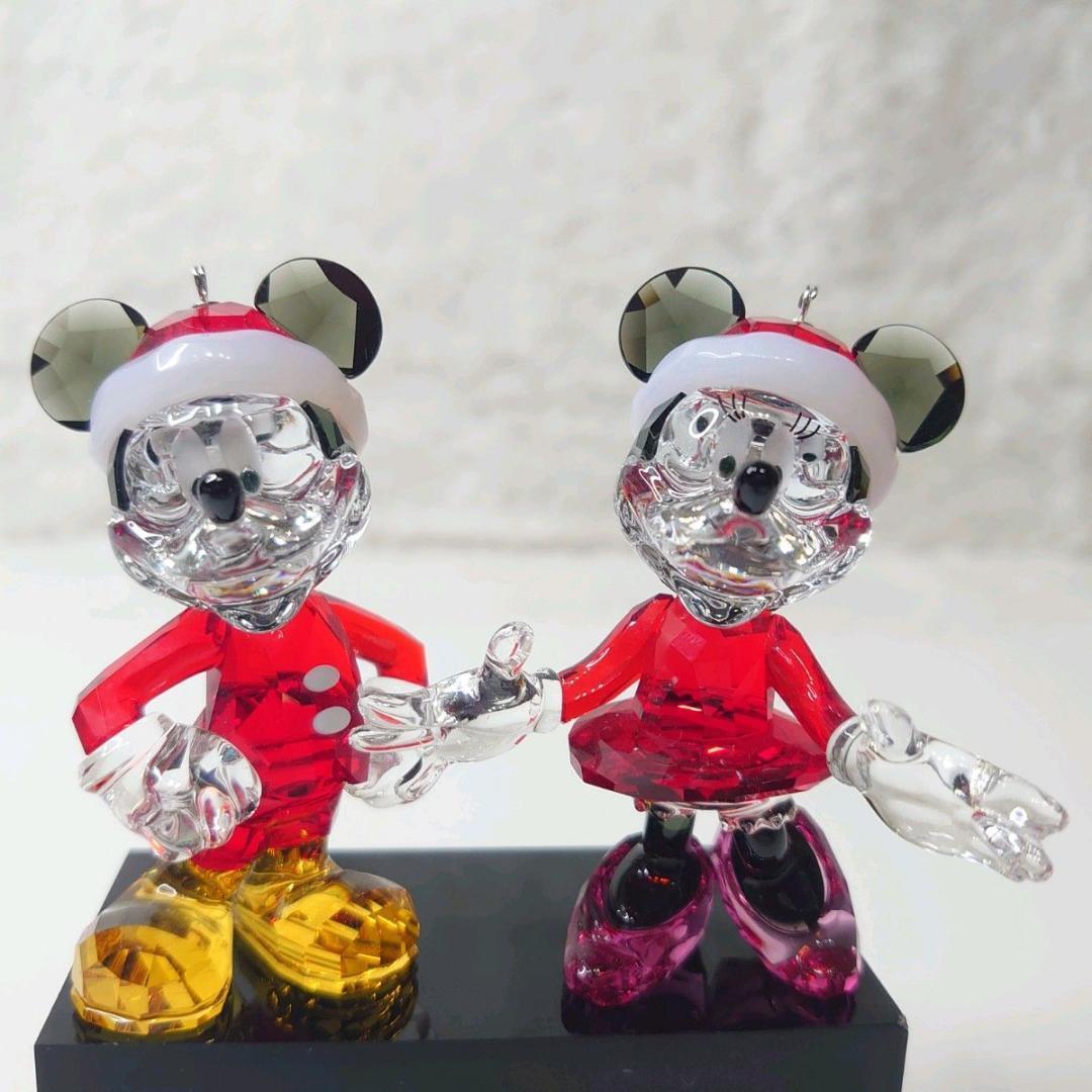 美品】スワロフスキー ディズニー ミッキー ミニー 2体セット オーナメント