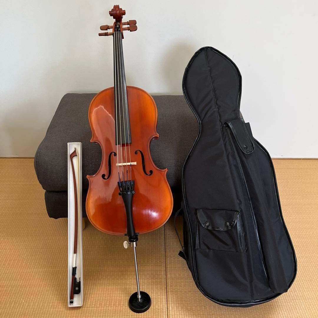 分数チェロ1/8 弓ケース付き - メルカリ