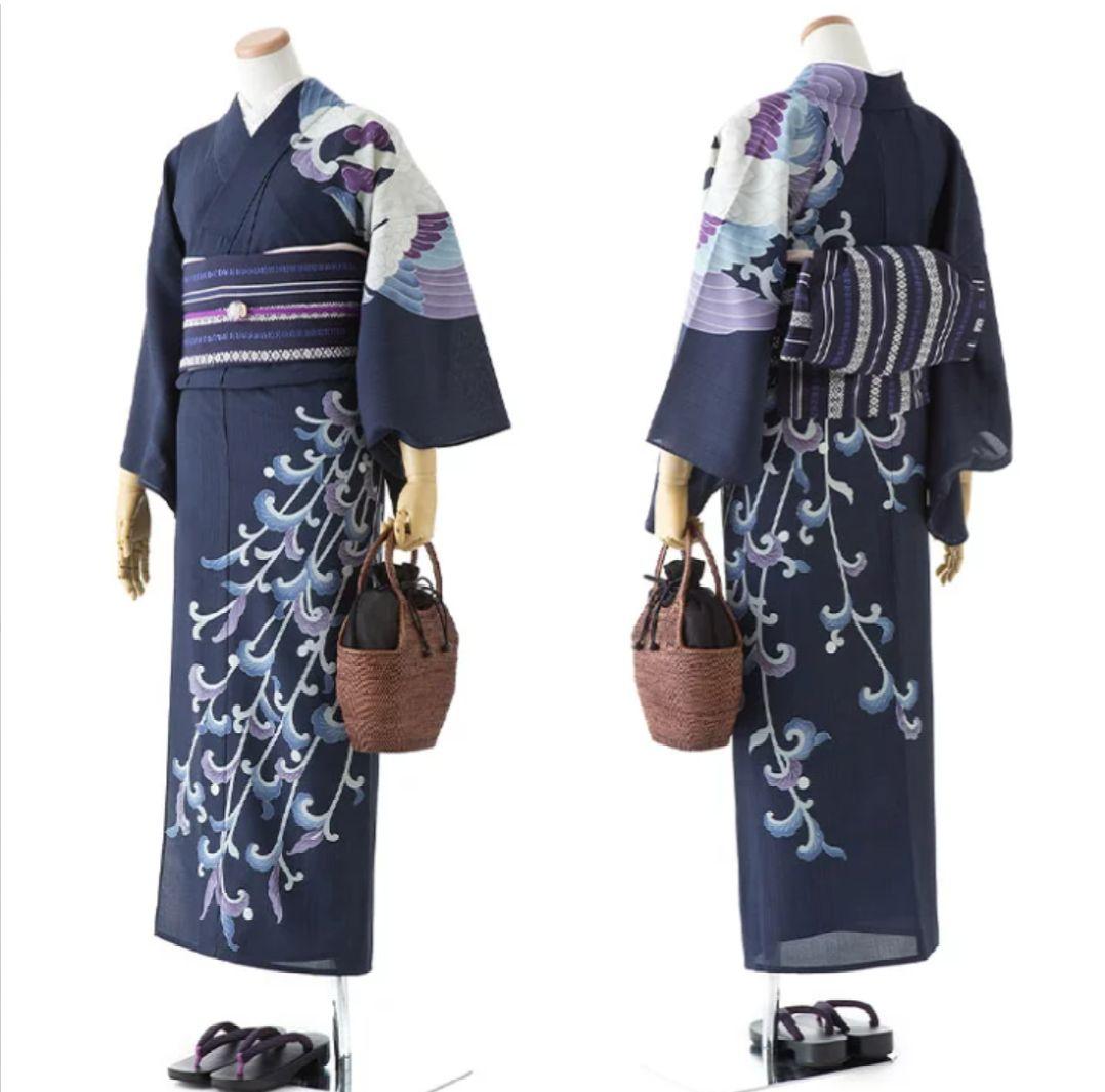 東レセオα 撫松庵 訪問着 浴衣 裄丈68 身丈165