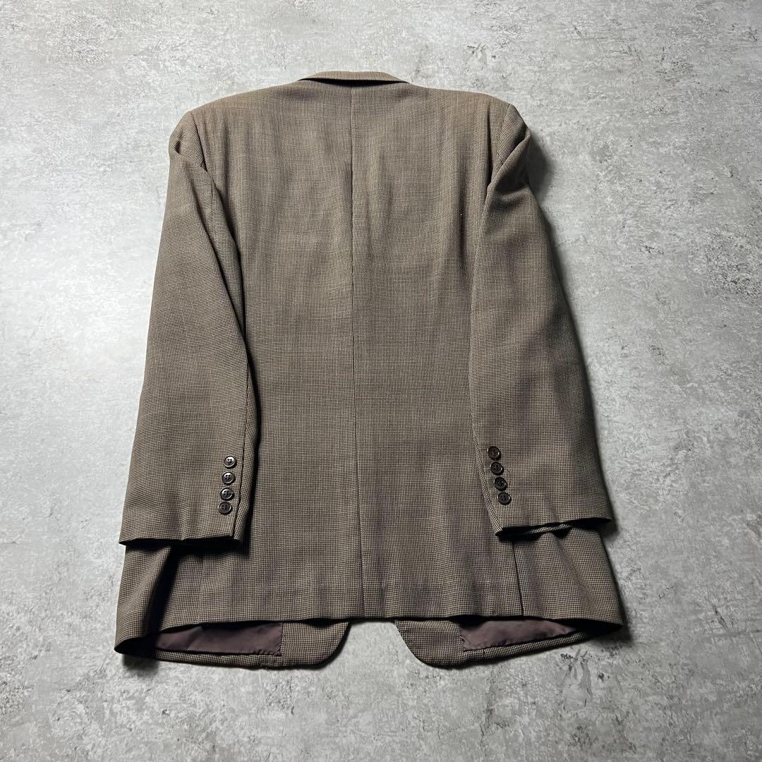 ポールスミス メンズ セットアップ スーツ ブラウン チェック柄 L