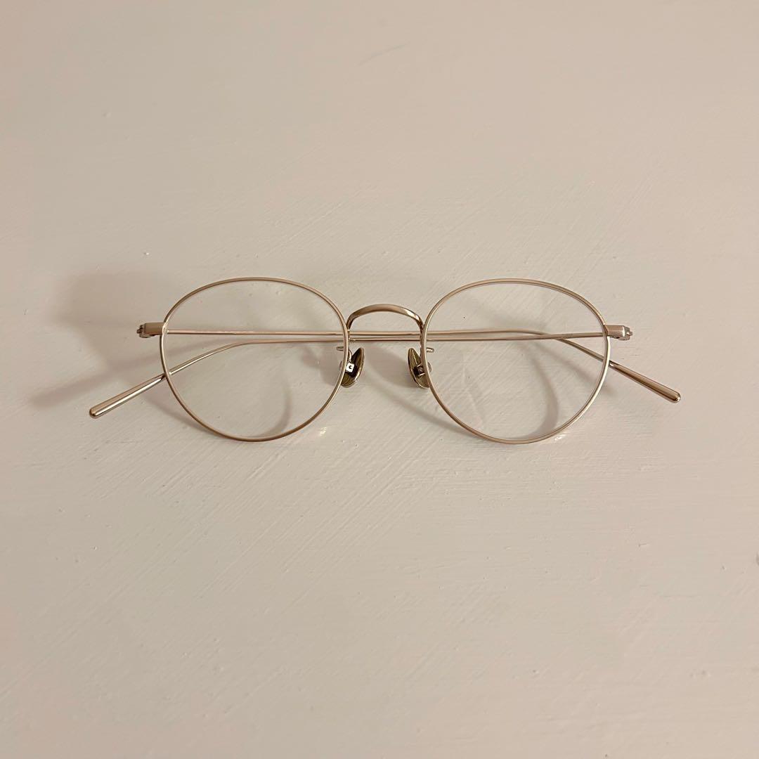 JINS オールチタン ゴールド MTF-20S-264_95 度あり - メルカリ