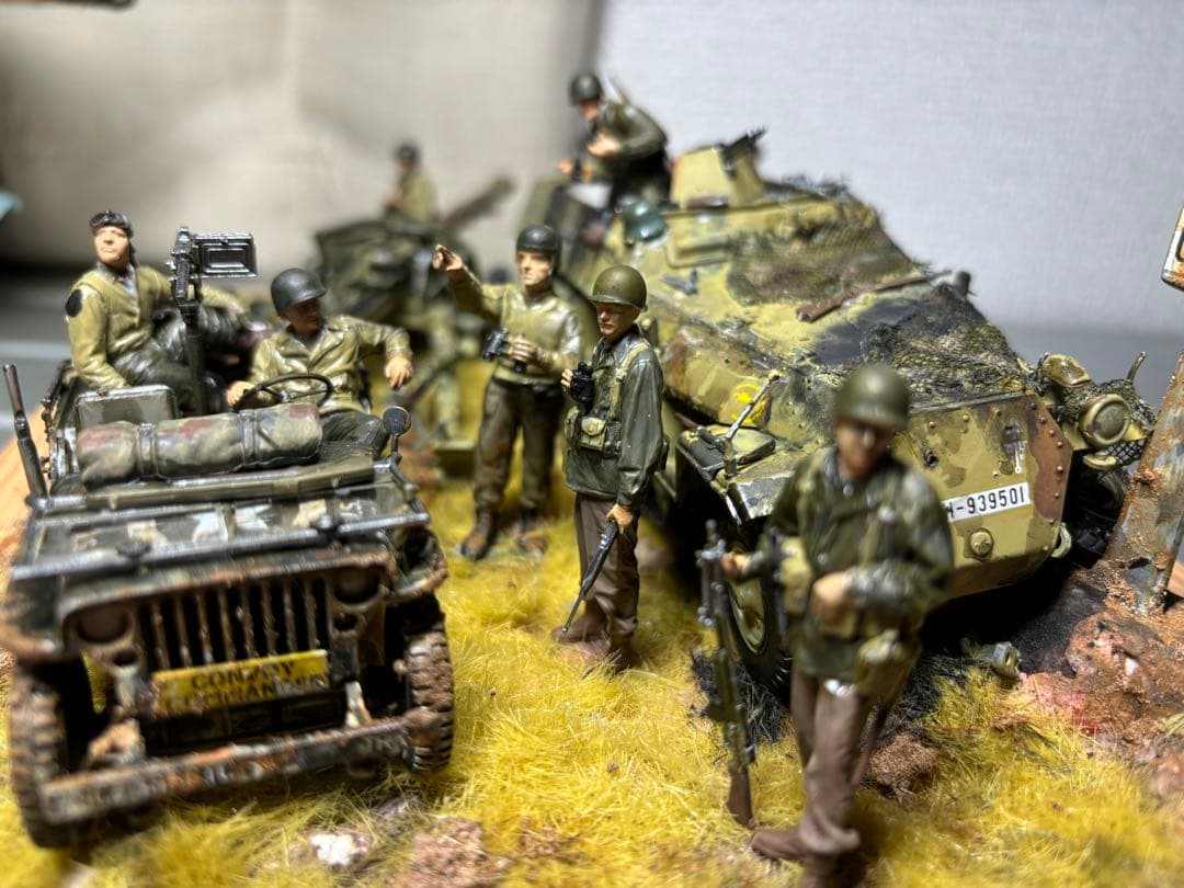戦車 ジオラマ アメリカ軍 ドイツ軍 - メルカリ