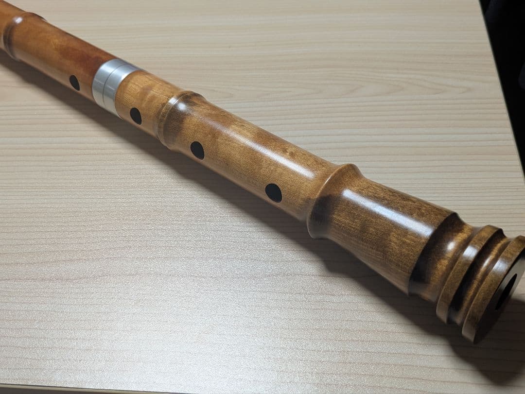 T*W様 蝴蝶宝尺八　5穴 蝴蝶宝 尺八 紅紫檀 直管 節あり 継ぎ手あり 1尺6寸 1尺8寸 （0109