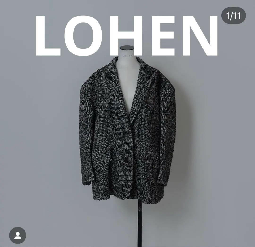 未使用に近い！LOHENローヘン 24AW ツイード ジャケットジャコット