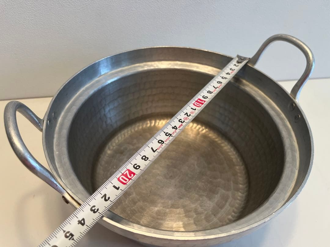 京都有次 アルミ 段付鍋 内寸20×H10.2 アルミ蓋付 - メルカリ