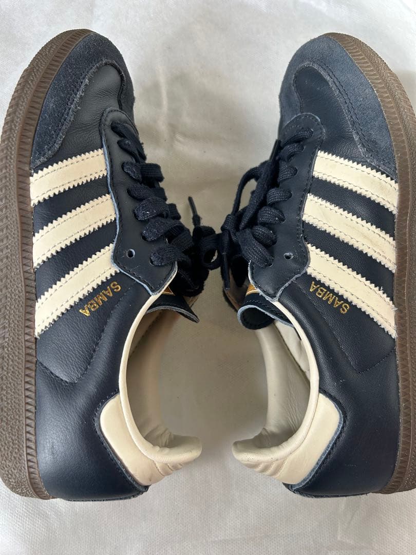 23.5cm adidasアディダスサンバ SAMBA OG ネイビーおまけ付き