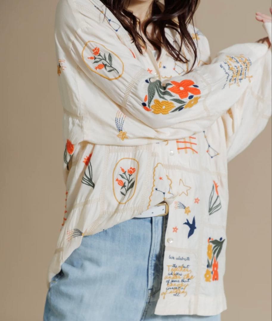 専用です☆アメリカンラグシー LEIN パッチワーク 刺繍シャツ - メルカリ