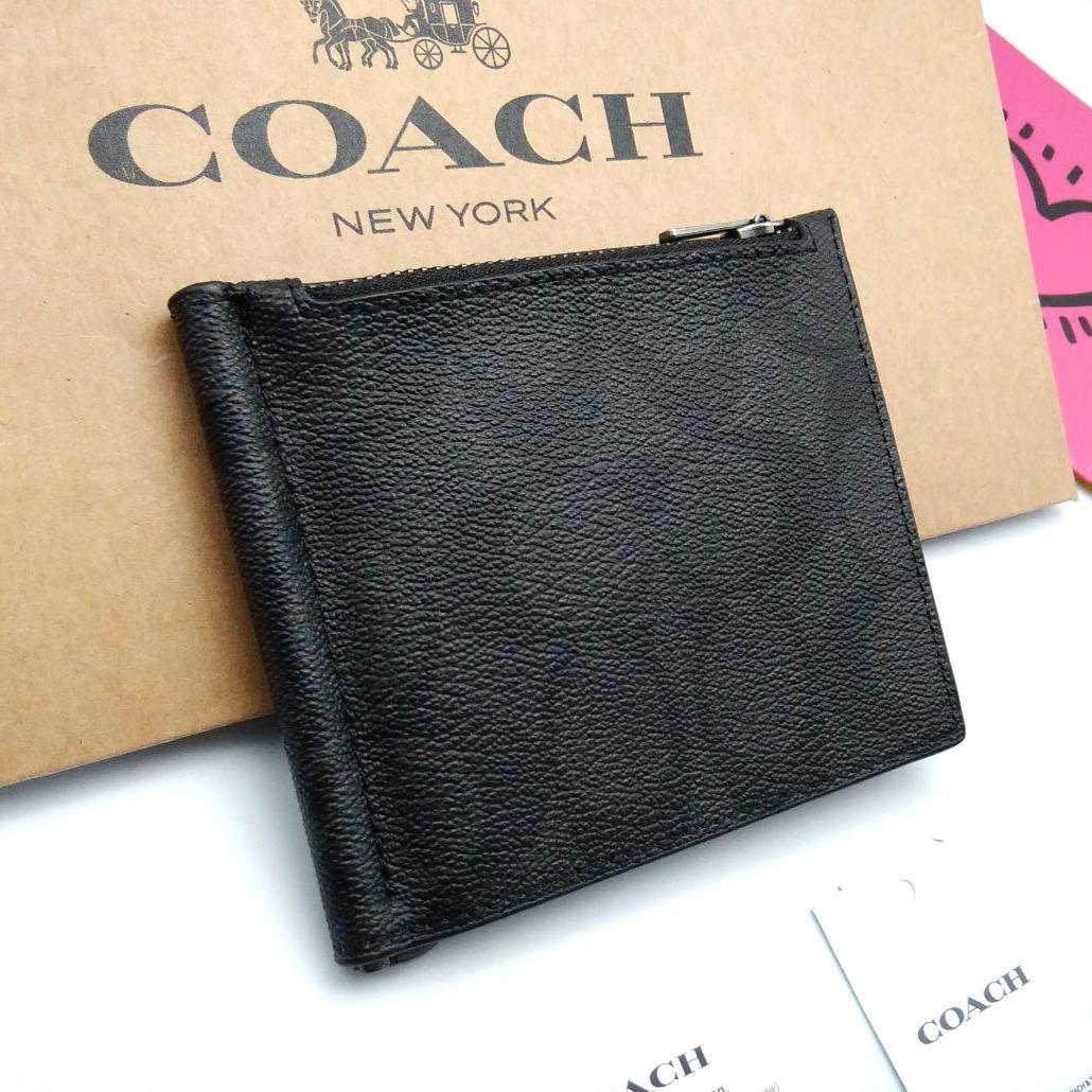 新品　COACH　マネークリップ　財布　メンズ　人気の小銭入れ付き コーチ COACH 財布 メンズ マネークリップ カードケース 名刺入れ
