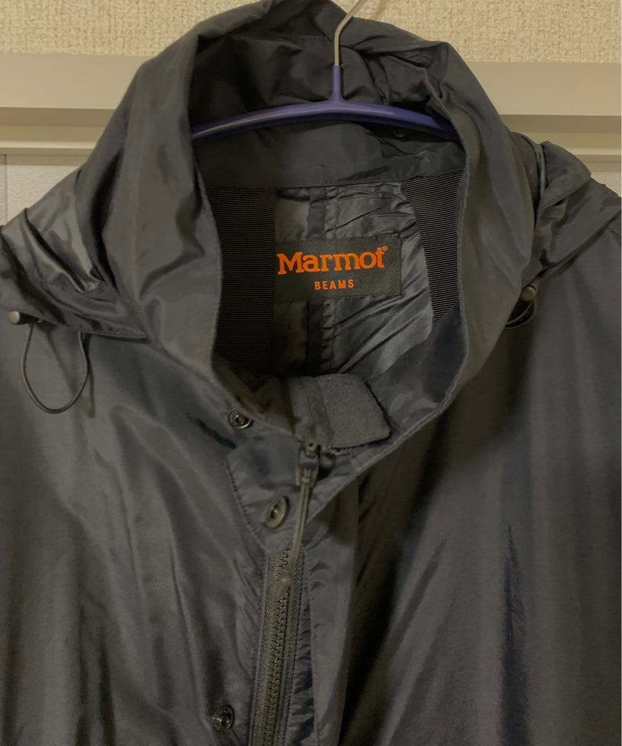Marmot BEAMS ブラックロング撥水コート 中古・古着通販】Marmot (マーモット) BEAMS (ビームス) シャワー