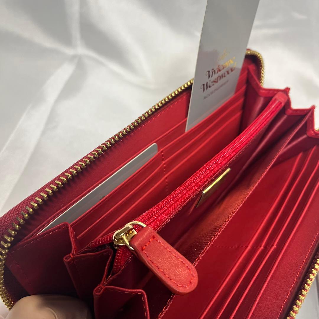 新品 Vivienne Westwood エナメル 赤 レッド 長財布 大人気 - メルカリ