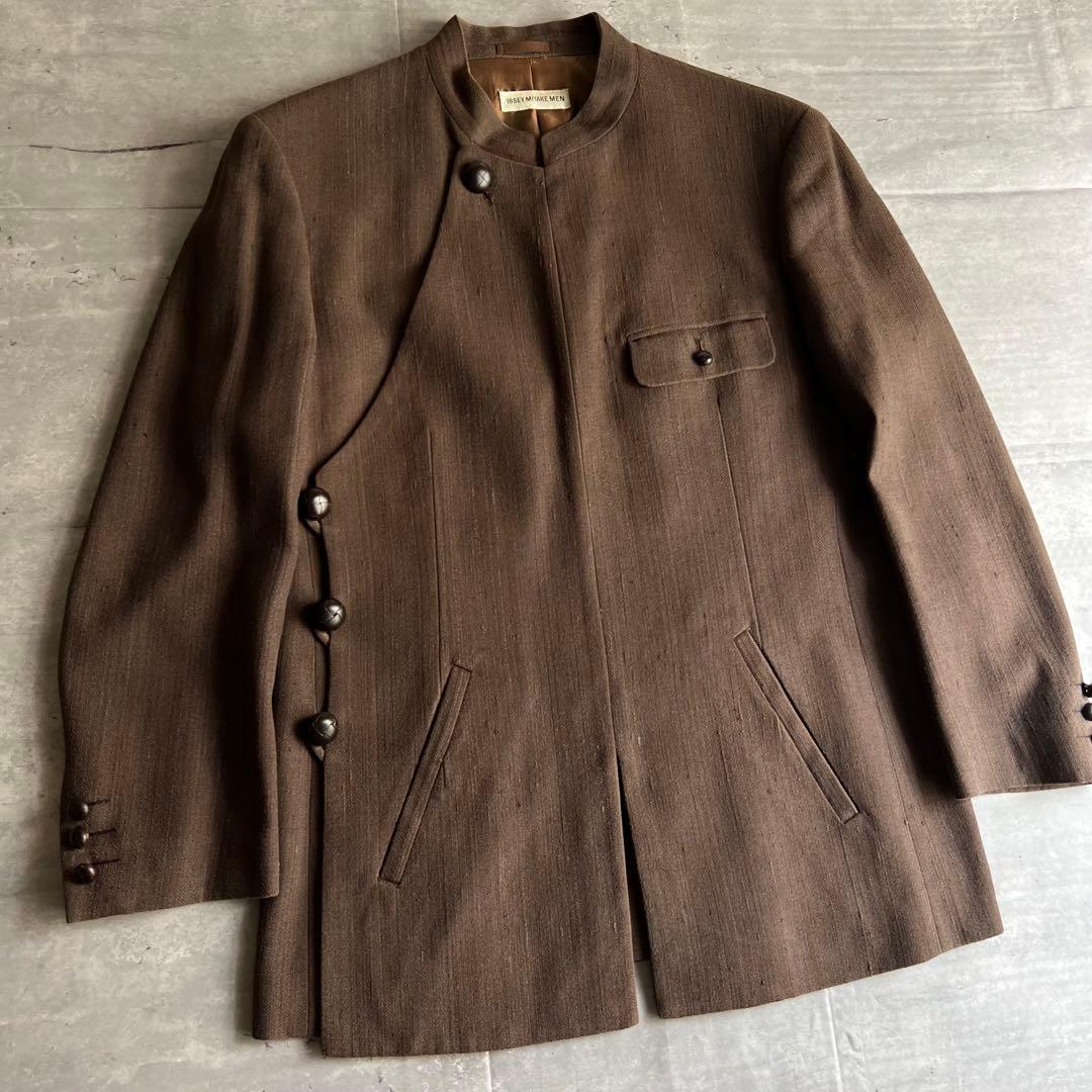 ISSEY MIYAKE MEN 97年 激レアデザイン ノーカラージャケット - メルカリ