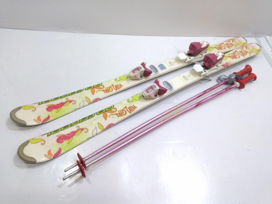 女子ジュニアカービングスキー4点セット ロシニョール120cm ブーツ21cm