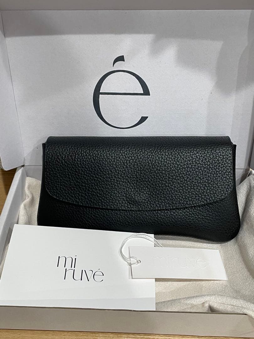 韓国　miruve ロングウォレット　saving 楽天市場】長財布 レザー ロングウォレット クラッチバッグ エレガント