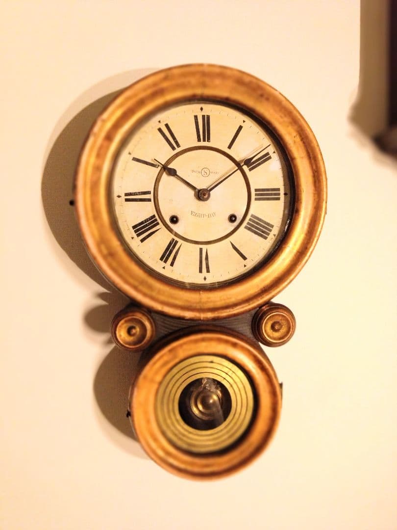 柱時計　精工舎　だるま時計　アンティーク　ユンハンス　昭和レトロ　ゼンマイ 柱時計 精工舎 だるま時計 アンティーク ユンハンス 昭和レトロ
