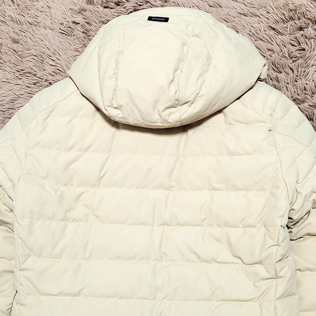 LOVELESS ラブレス ダウンジャケット ライダース M キルティング ロゴ