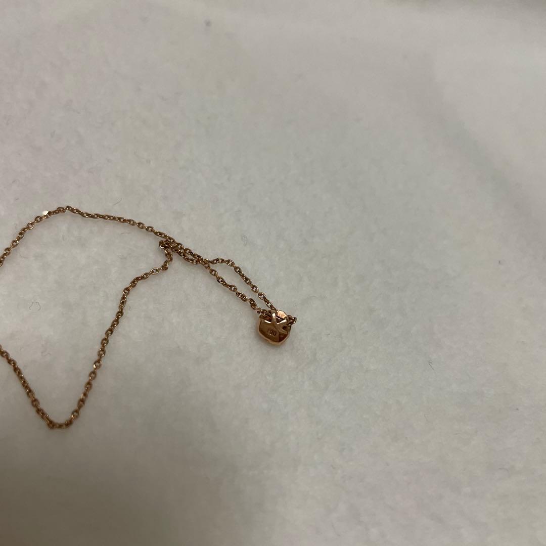 agate K10 小粒パールとバラのネックレス - メルカリ