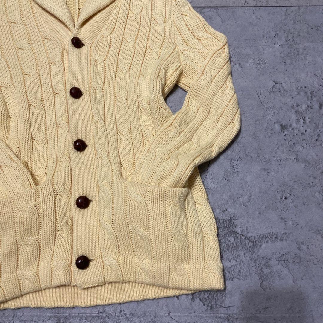 ポロラルフローレン カーディガン ケーブルニット くるみボタン