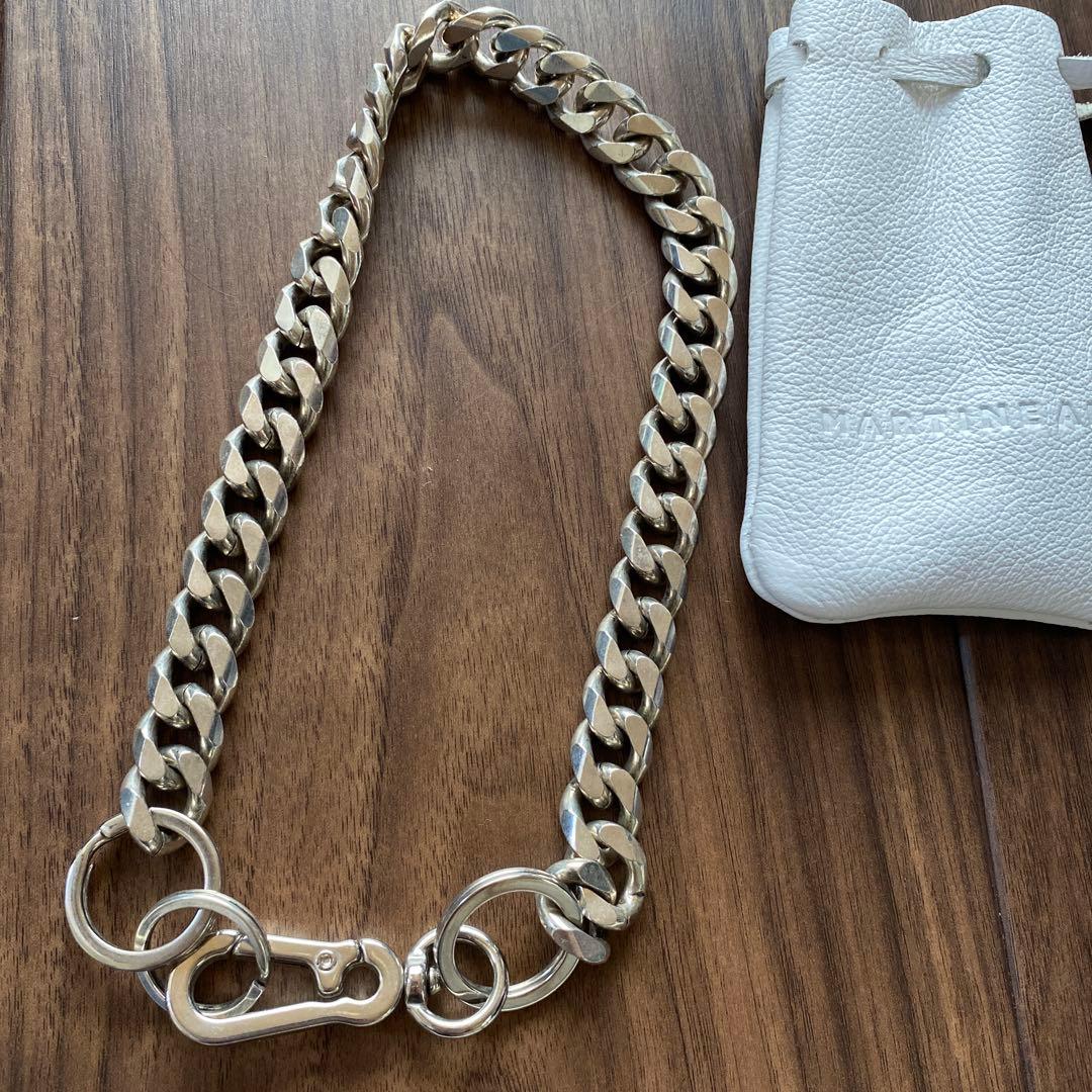 Martine Ali マーティンアリ シルバーカーブチョーカー ネックレス