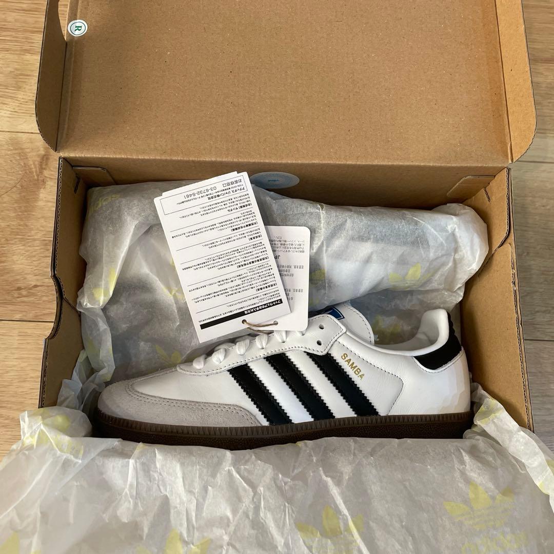 adidas SAMBA OG B75806 ホワイト　23.5cm