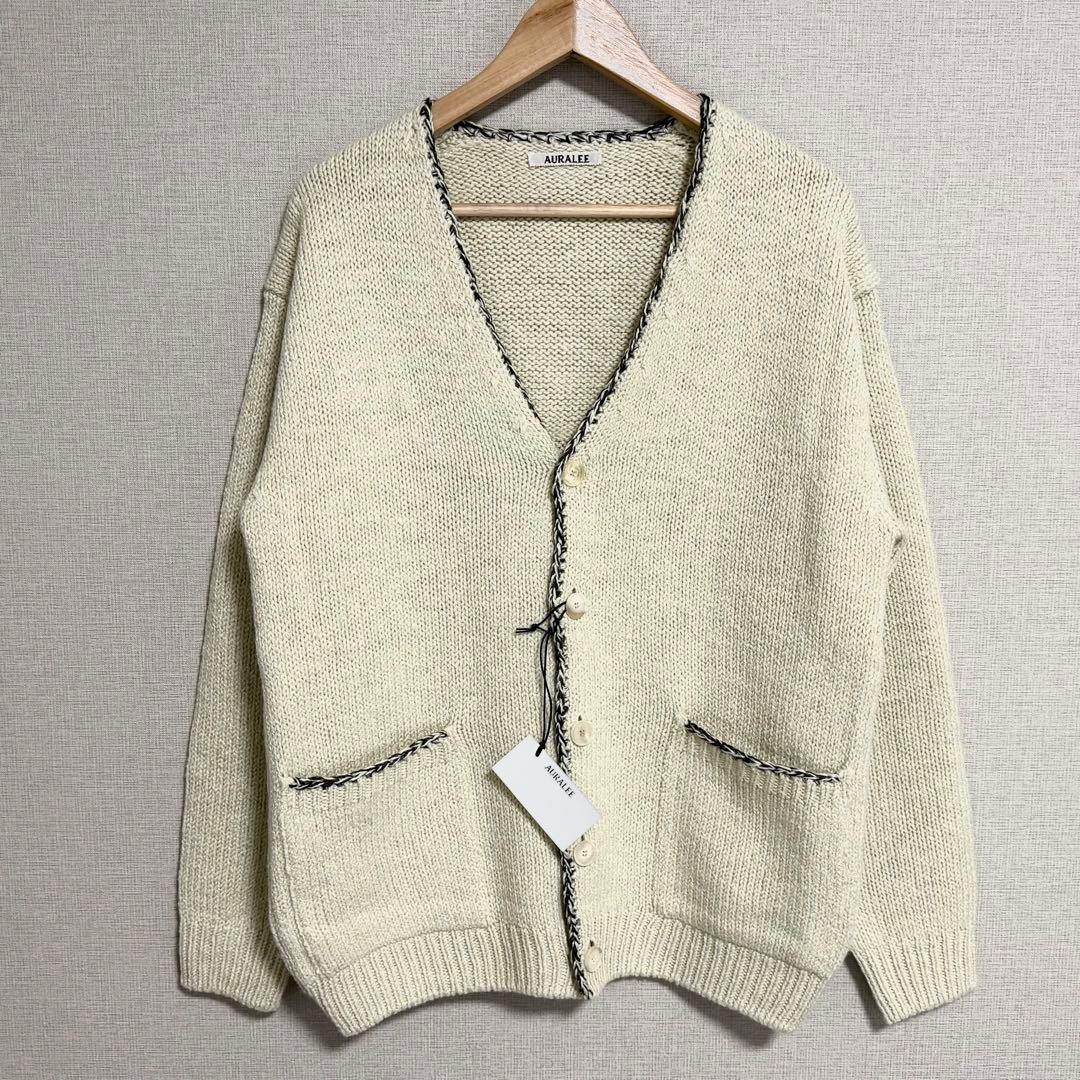 AURALEE MIX KNIT CARDIGAN 3