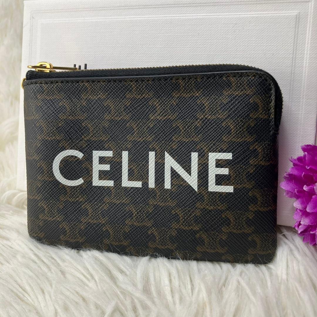 CELINE セリーヌ トリオンフ PVC コインケース 箱 袋 coin 茶 - メルカリ