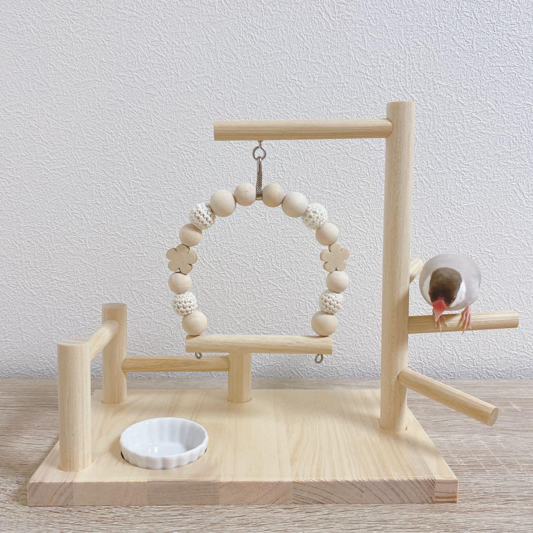 ことりのあそびば mini 文鳥 インコ バードアスレチック ブランコ