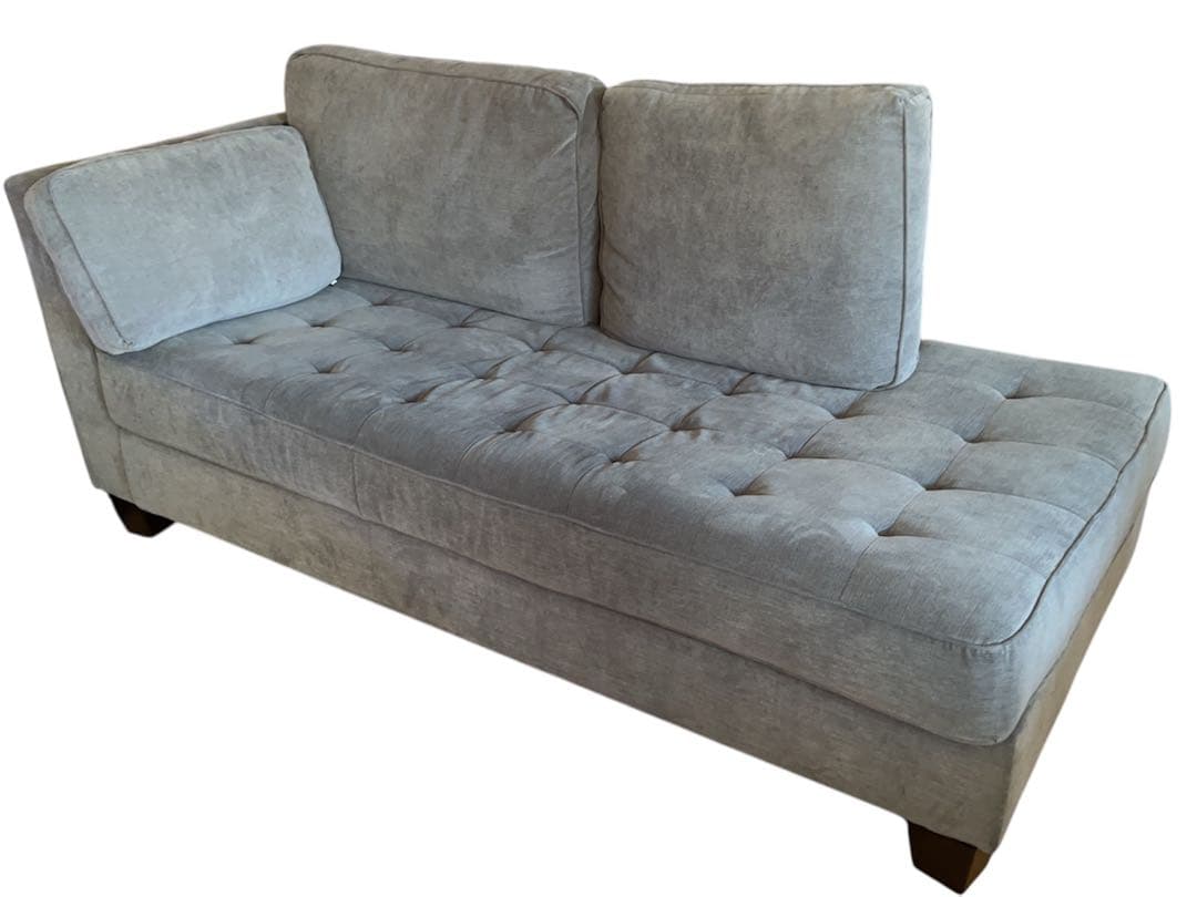 アシュレイ Ashley ブルーグレー ソファ 3人がけクッション付き