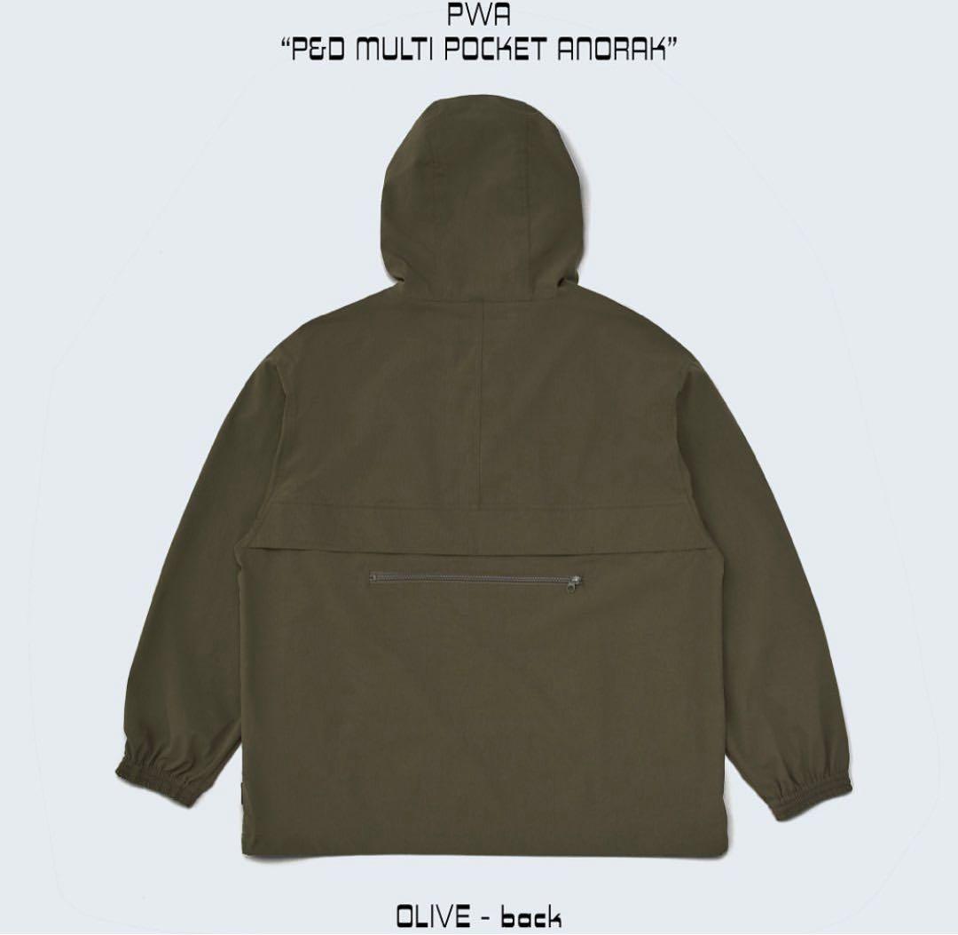 ジャケット・アウター PWA P&D MULTI POCKET ANORAK OLIVE -M-
