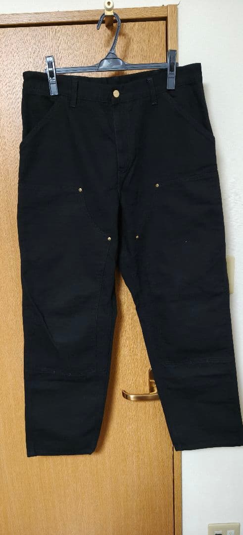 Carhartt WIP ダブルニー ブラック 34×32 - メルカリ