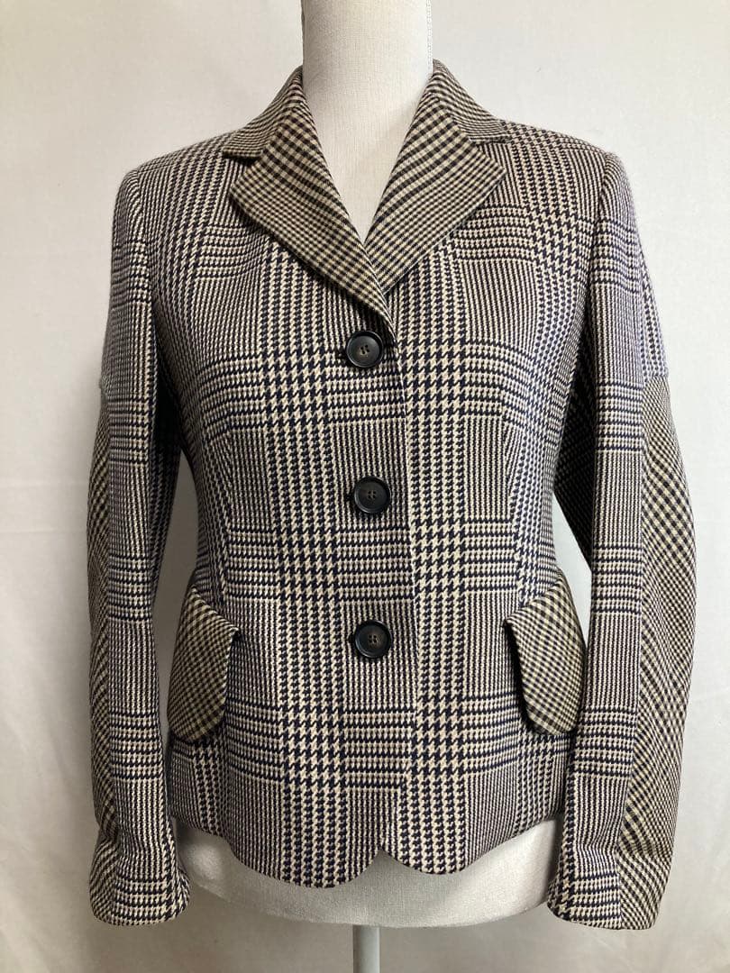 AKRIS チェック柄 テーラードジャケット チェック柄テーラードジャケット ジャケット レディース[品番