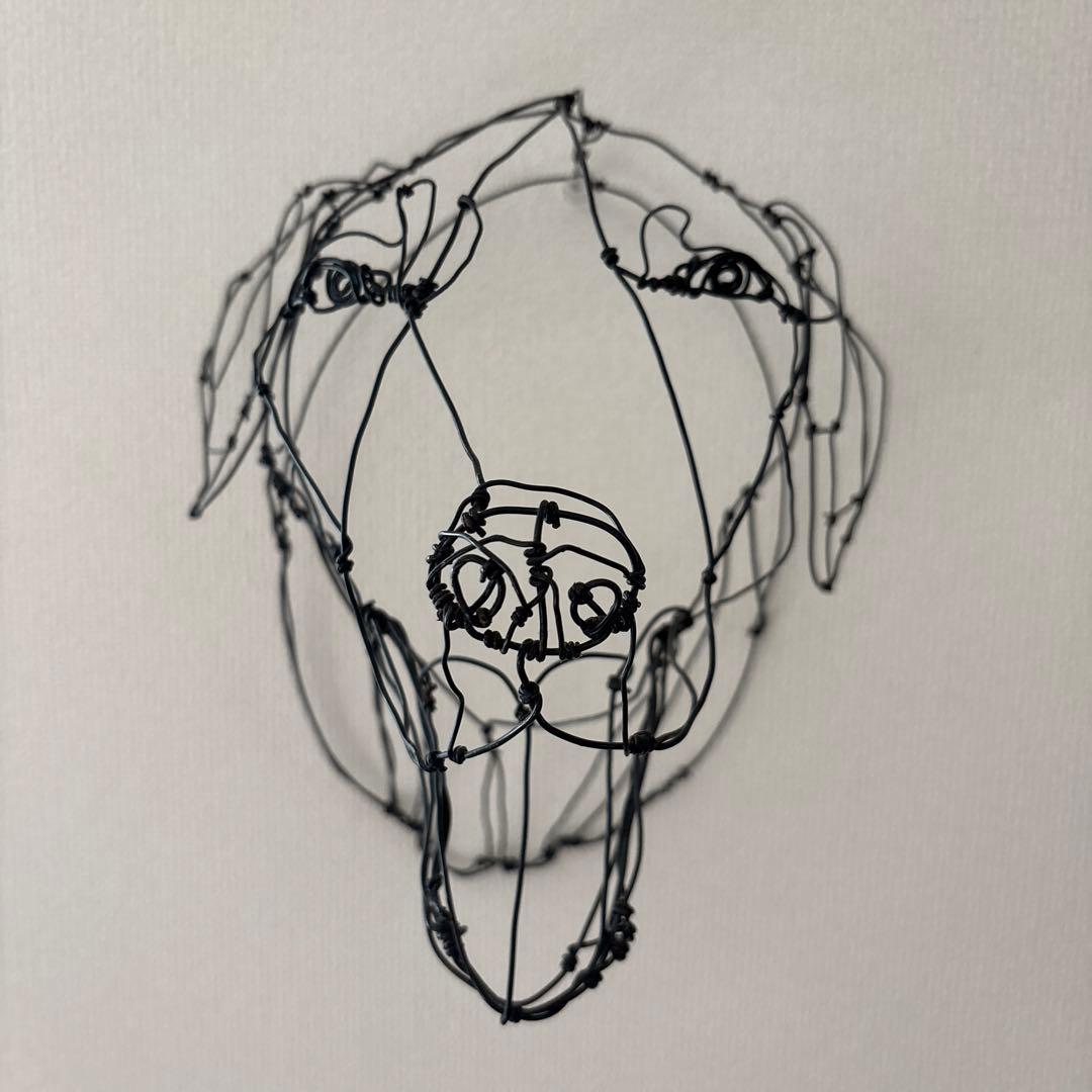 HAYU さん　ワイヤーアート 犬　ラブラドール　刻印付き 犬 ラブラドールレトリバー ワイヤークラフト ワイヤーアート - たゆ