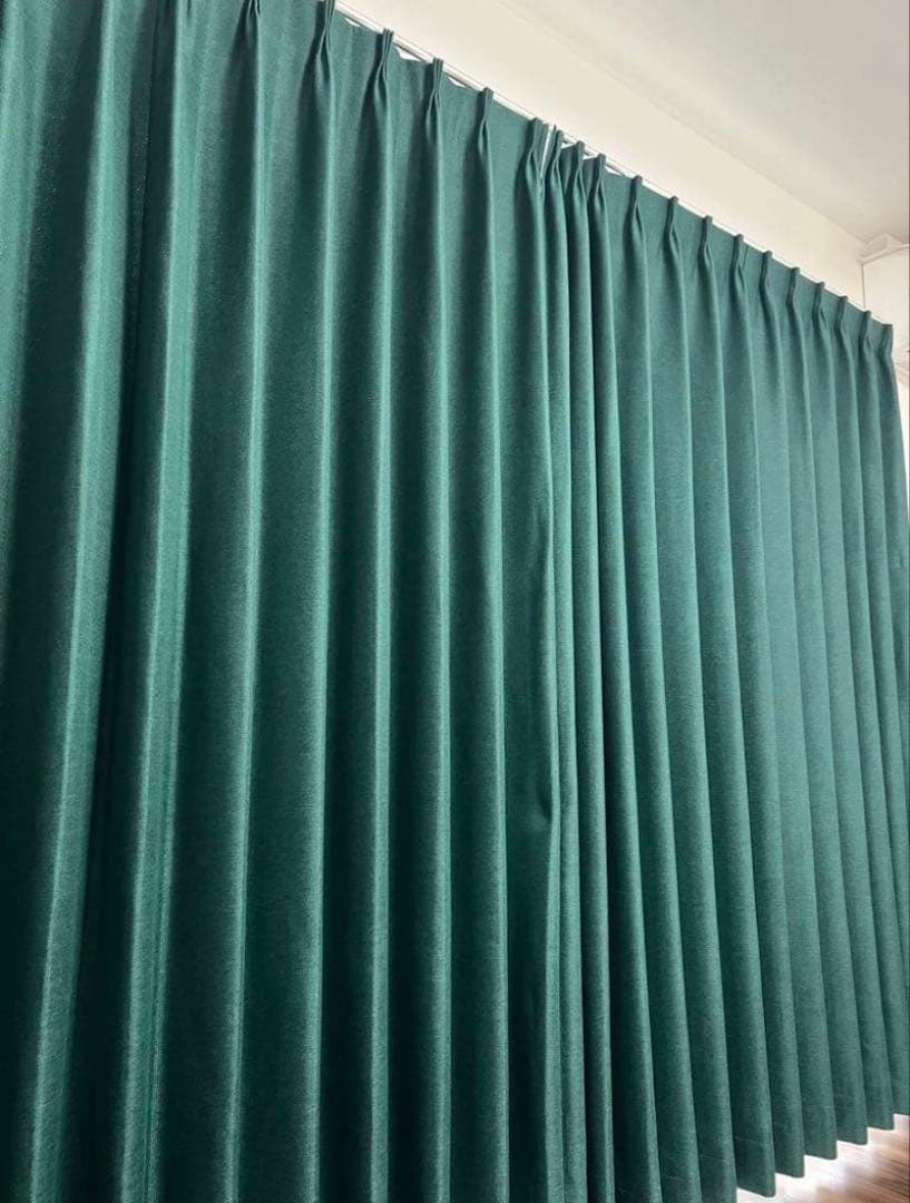 ダークグリーン カーテン レース - メルカリ