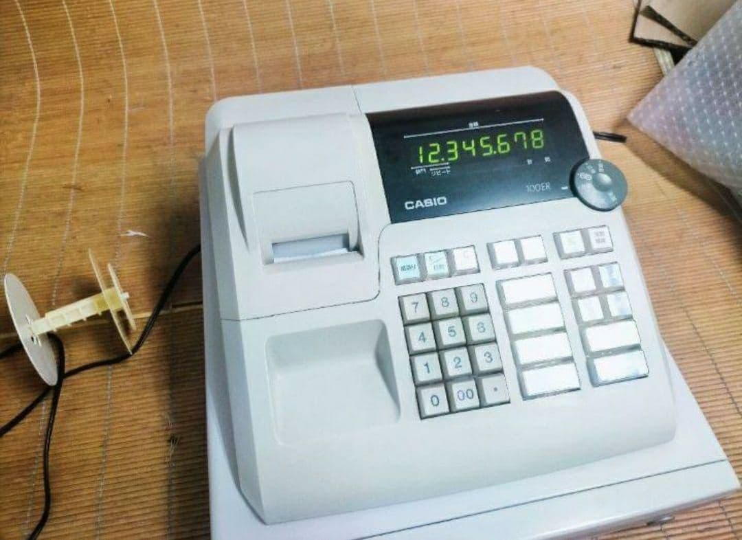 カシオレジスター 100ER 簡単便利特殊 送料込 464440 店舗用品