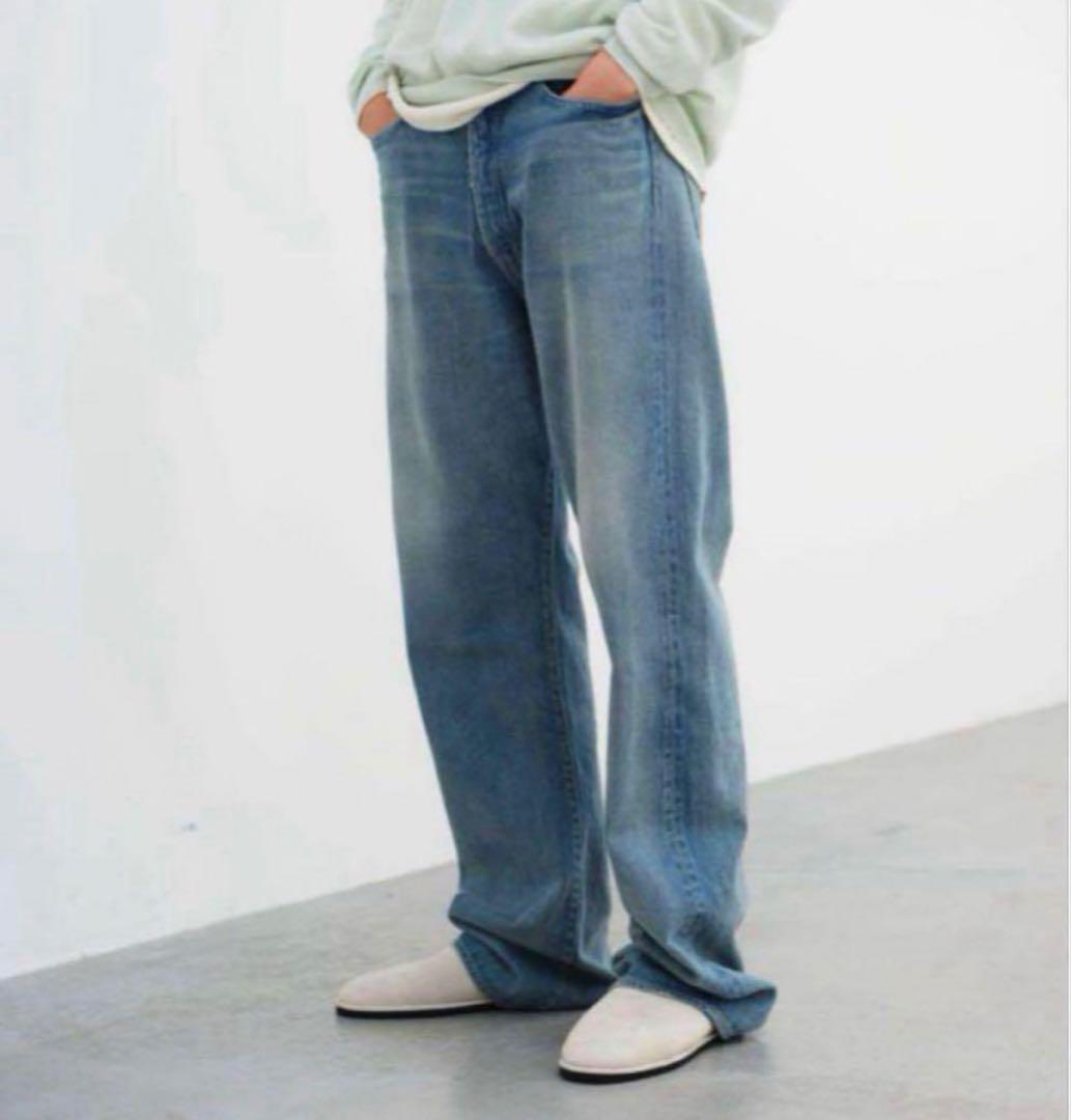 パンツ 25ss AURALEE SELVEDGE DENIM WIDE PANTS 3 デニムパンツ SELVEDGE FADED LIGHT DENIM