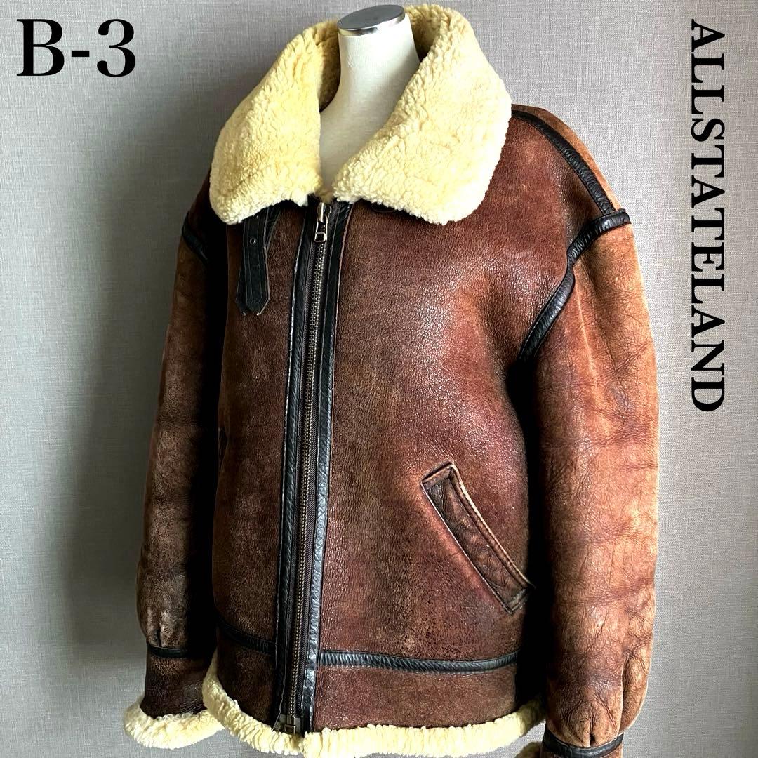 ✨美品✨ALLSTATELAND 本革ムートンB3フライトジャケット 重厚感